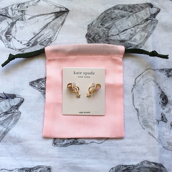 ❤︎ Kate Spade ❤︎ Sparkly star huggie earrings - Picture 5 of 5